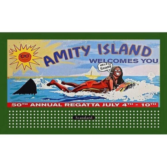 AMITY ISLAND BILLBOARD INSERT LIONEL Compatible 310 /American Flyer - Picture 1 of 1